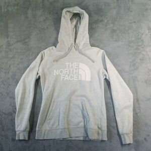 North Face Hoodie Sweatshirt Womens Size Small Gray Logo Outdoors